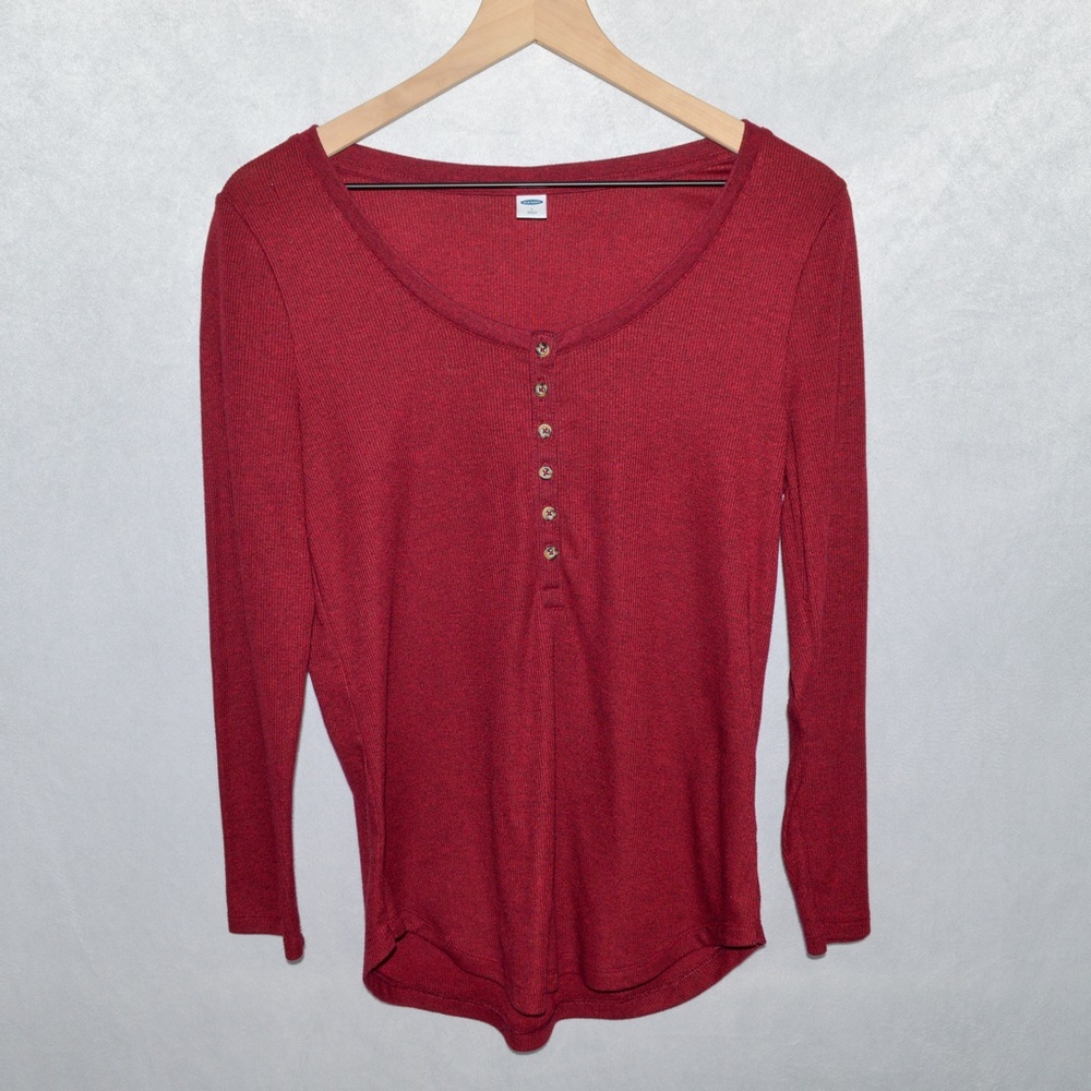 Old Navy Ribbed Henley Shirt